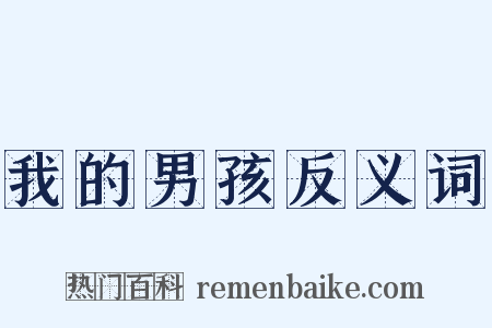 我的男孩反义词是什么意思的图片